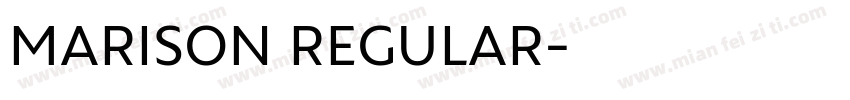 MARISON REGULAR字体转换